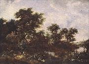 Meindert Hobbema The Watermill Oak oil painting reproduction